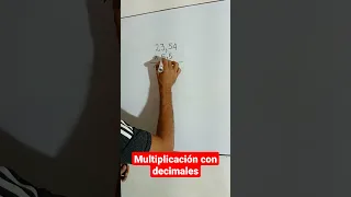 Multiplicación con Decimales #shorts #matemáticas #multiplicacion