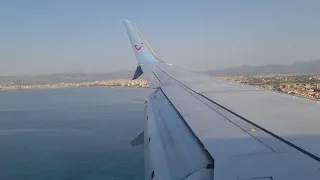 Landing Palma de Mallorca TUI FLY Boeing 737-800