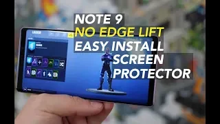 Galaxy Note 9 NO Edge Lift Screen Protector Install Ringke Dual Easy How to