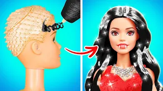 💖 TRANSFORMATION DE BARBIE À VAMPIRE 🧛‍♀️ Adorables créations et idées DIY en prison par 123 GO!