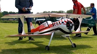 RC PITTS 12 RC SCALE MODEL AIRPLANE FLIGHT DEMONSTRATION / Pitts Meeting Vechta Germany 2016