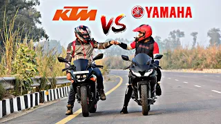 Ktm Rc200 Bs6 vs Yamaha R15 V3 Bs6 | Race till their Potential |  This time it's a Tough Competition