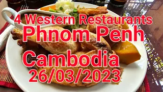 🦘 🇦🇺 🇰🇭 4 western Restaurants From $3.50/$7 with Free Beer and Swim Pool, Phnom Penh Cambodia 🇰🇭 👍