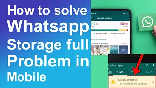 How to solve WhatsApp storage full problem in mobile