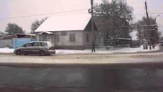 Тараз (Джамбул) Видео-панорама у перекрёстка Ташкентская - Мирзояна (Промышленная)