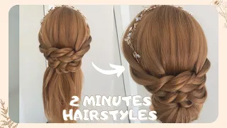 簡單二股扭轉!公主頭快速變成新娘造型！2 Minutes Hairstyles! No.32