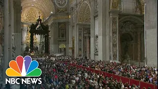 Pope Francis Holds Christmas Eve Midnight Mass From The Vatican