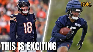 Caleb to Odunze Connection Starting Out STRONG 🔥 || Bears Rookie Mini Camp News
