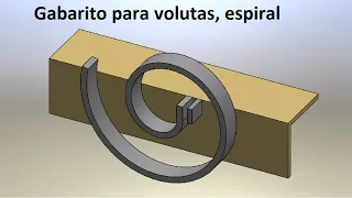 Gabarito para volutas, ou espiral