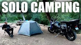 Solo Motorcycle Camping in Arizona Mountains