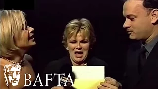 Julie Walters and Tom Hanks Backstage in 2001