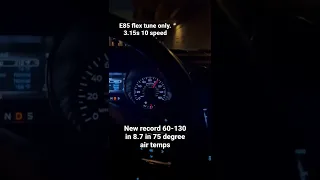 60-130 E85 tune 10 speed mustang 5.0