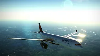 MSFS | Delta A330-300 departure from KDTW