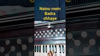 Naino mein Badra chhaye 😊😊 #harmonium #music #song