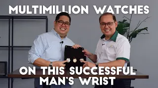 A successful man's multi-million watch collection