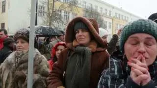 Ужгород, Один день протесту на Народній площі, ОДА. 25 січня