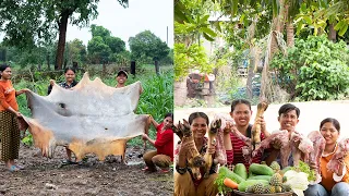 Cooking Skin Cow Bone and Leg Soup Recipe with Papaya Carrot and Cabbage Vegetables - Sharing Foods