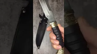 Нож Казачий Пластунский Клинок кованая Рессора 65Г.