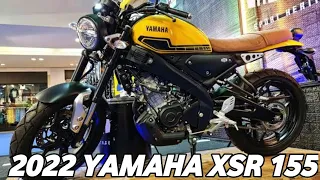 2022 Yamaha XSR-155 New Amazing Color Yellow with Brown Seat First Look Walkaround