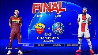 PSG - AS ROMA | Final Champions League Ultimate Difficulty Next Gen MOD PS5 No Crowd