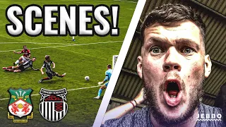 CRAZY SCENES!! PALMER, BOYLE AND LEE WIN IT FOR WREXHAM! | WREXHAM 3 VS 0 GRIMSBY | MATCHDAY VLOG