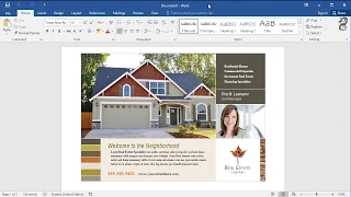 How to Create a Real Estate Flyer in Word