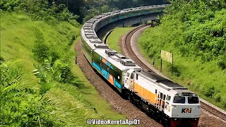 Kereta Api Meliuk Seperti Ular Dijembatan ini | Hunting Kereta Di Tumiyang Yang Eksotis | Part I