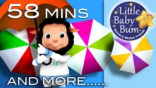 Rain Rain Go Away | Plus Lots More Nursery Rhyme Videos | 58 Minutes Compilation from LittleBabyBum!