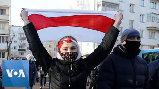 Anti-Lukashenko Protesters March in Belarus