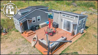 2 TINY HOMES Connected w/ Big Porch is Couple's Dream House