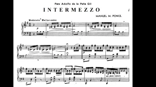 Manuel Ponce - Intermezzo - Partition