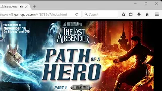 Stream: Avatar: The Last Airbender Flash games pt4: movie tie-ins