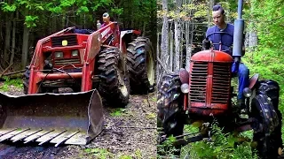 Power vs Agility / Which Logging Tractor is Best?- Ep35- Outsider Log Cabin
