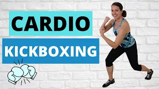 30 Minute Cardio Kickboxing Workout – Fat Burning Cardio Exercises – Low Impact Only