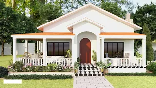 Stunning Small House Design  14.8 x 12.3 Meters ( 157.91 sqm )-With Floor Plan