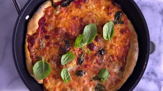 Le Creuset non-stick recept: Pizza i stekpanna