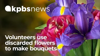 Cut flowers rescued from landfills, given to people in the community