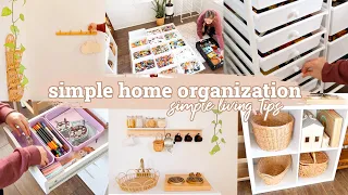 ORGANIZE WITH ME | HOME ORGANIZATION | SIMPLE LIVING TIPS DECLUTTER CLEAN WITH ME EXTREME MOTIVATION