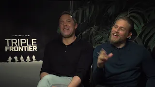 TRIPLE FRONTIER full Interview BEN AFFLECK + CHARLIE HUNNAM NETFLIX Movie