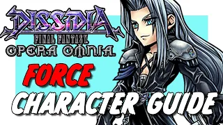 DFFOO SEPHIROTH FORCE ECHO CHARACTER GUIDE & SHOWCASE! BEST ARTIFACTS & SPHERES! INSANE DAMAGE!!!