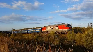 [RZD] TEP70-0350, Saint-Petersburg - Kiev / ТЭП70-0350. 92 km/h