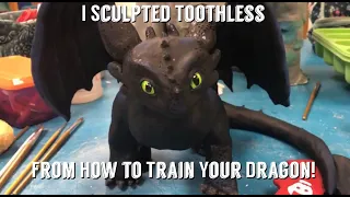 Sculpting Toothless from How to Train your Dragon | Speed Sculpt