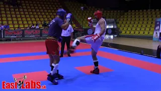 2018 WAKO ME kickbox KL +94kg  Pala SVK vs Ivic CRO