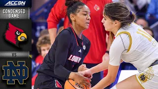 Louisville vs. Notre Dame Condensed Game | ACC Women’s Basketball (2021-22)