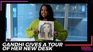 Gandhi Takes Us On A Tour Of Her New Desk | 15 Minute Morning Show