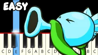 Graze the Roof (from Plants vs Zombies) - Fast and Slow (Easy) Piano Tutorial