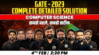 GATE 2023 CS Complete Analysis And Detailed Solutions