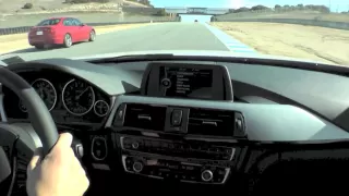 BMW Driver Joey Hand Tracks F30 328i N20 4-cylinder turbo / 6 speed at Laguna Seca