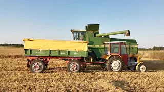 Żniwa 2019 jęczmień John deere 1055. Ursus c 330 autosan.