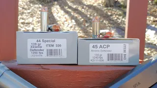 Are Hollow Points Obsolete? Underwood Xtreme Defender .45 ACP VS .44 Special